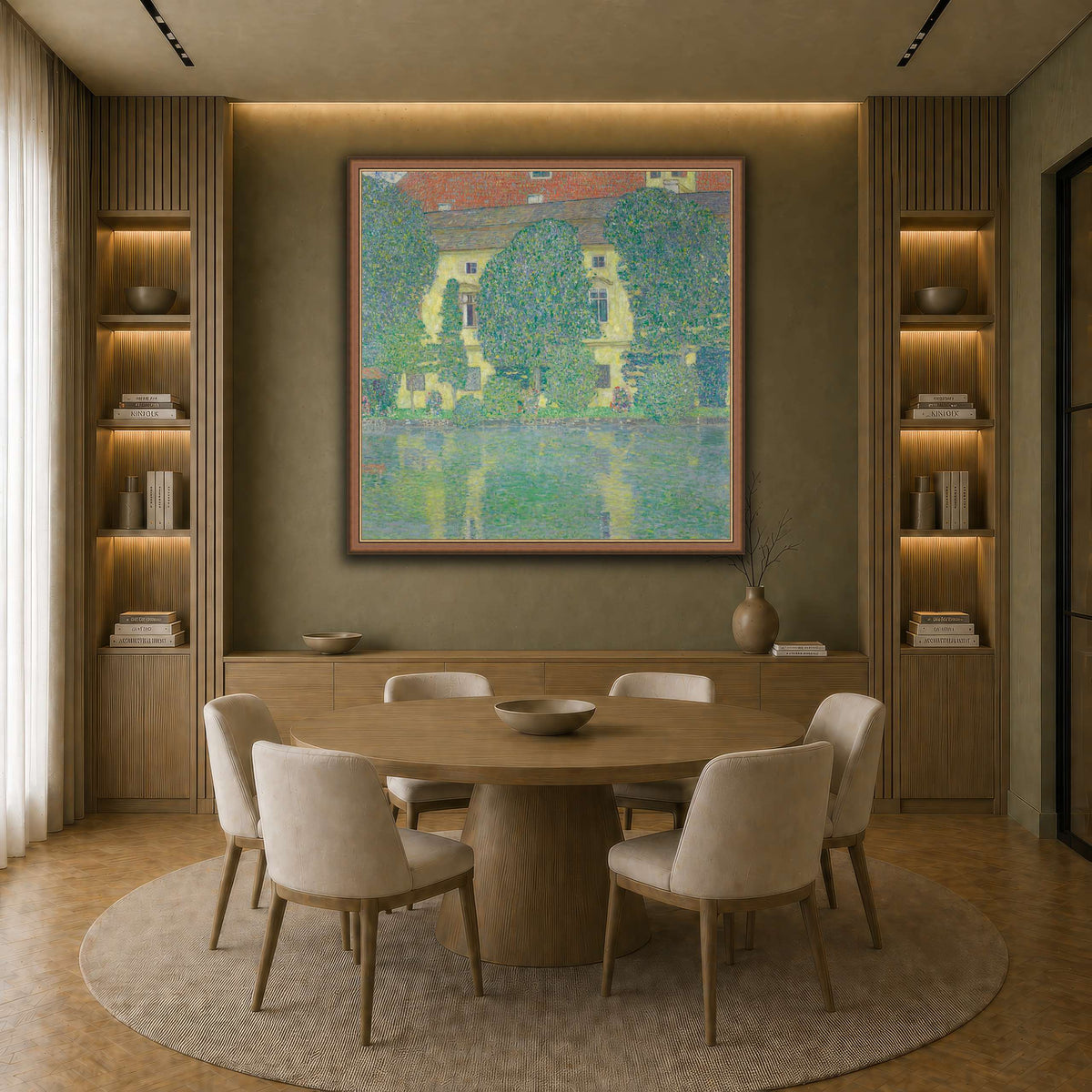 Gustav_Klimt_-_Schloss_Kammer_am_Attersee earth-dining room