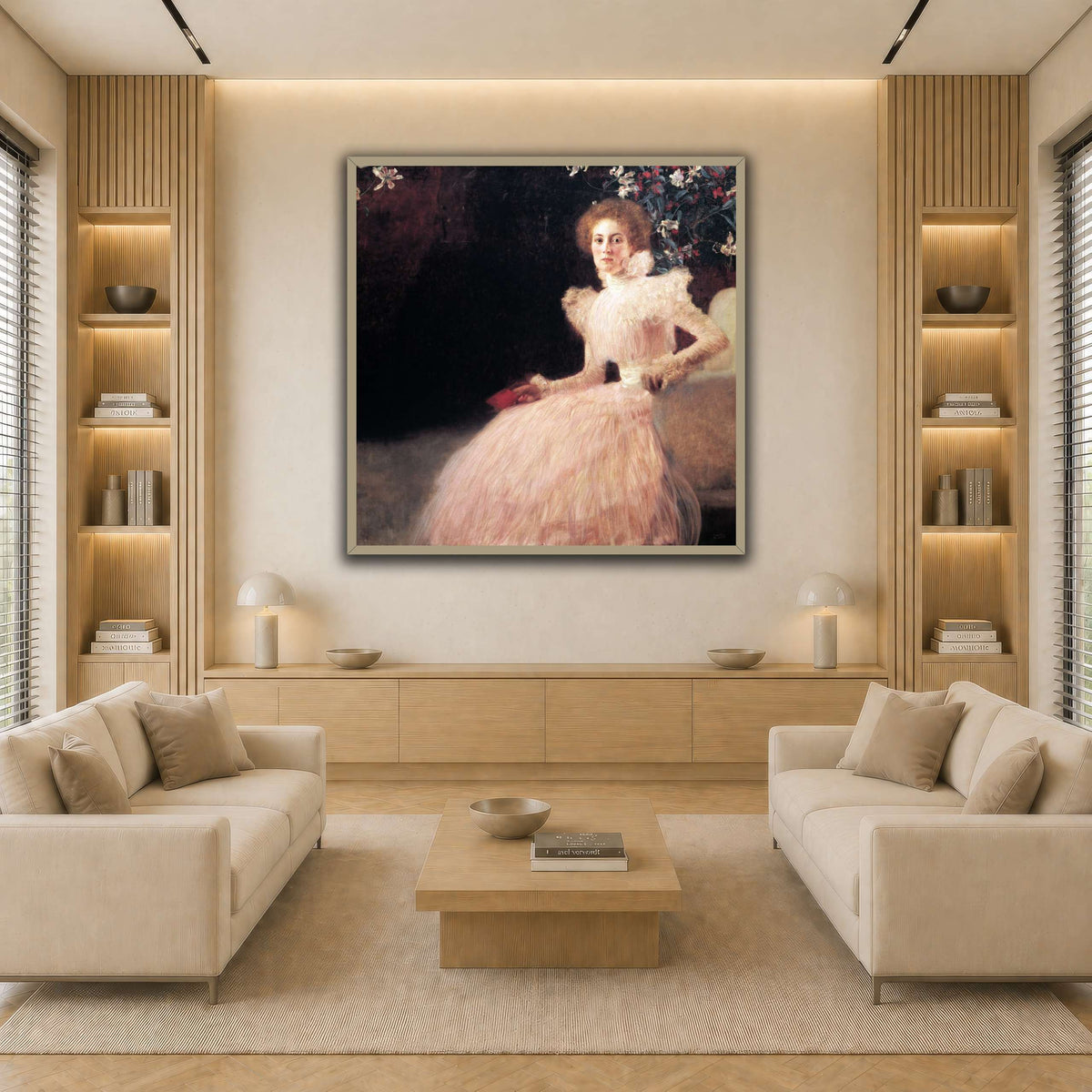 Gustav_Klimt_058 light neutral-living room