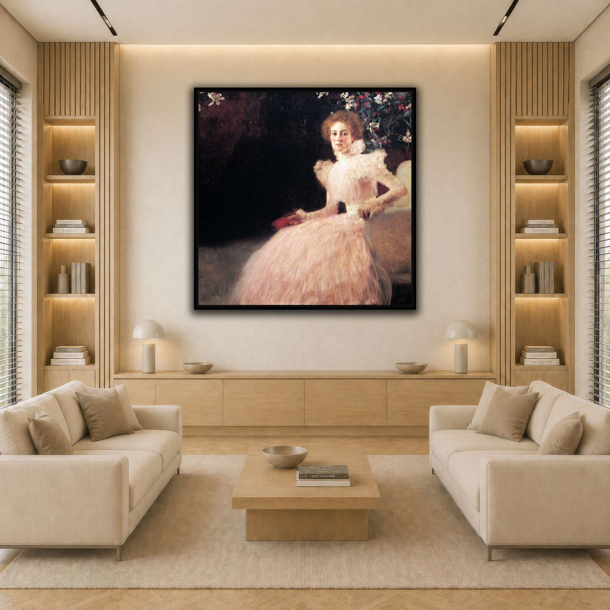 Gustav_Klimt_058 light neutral-living room
