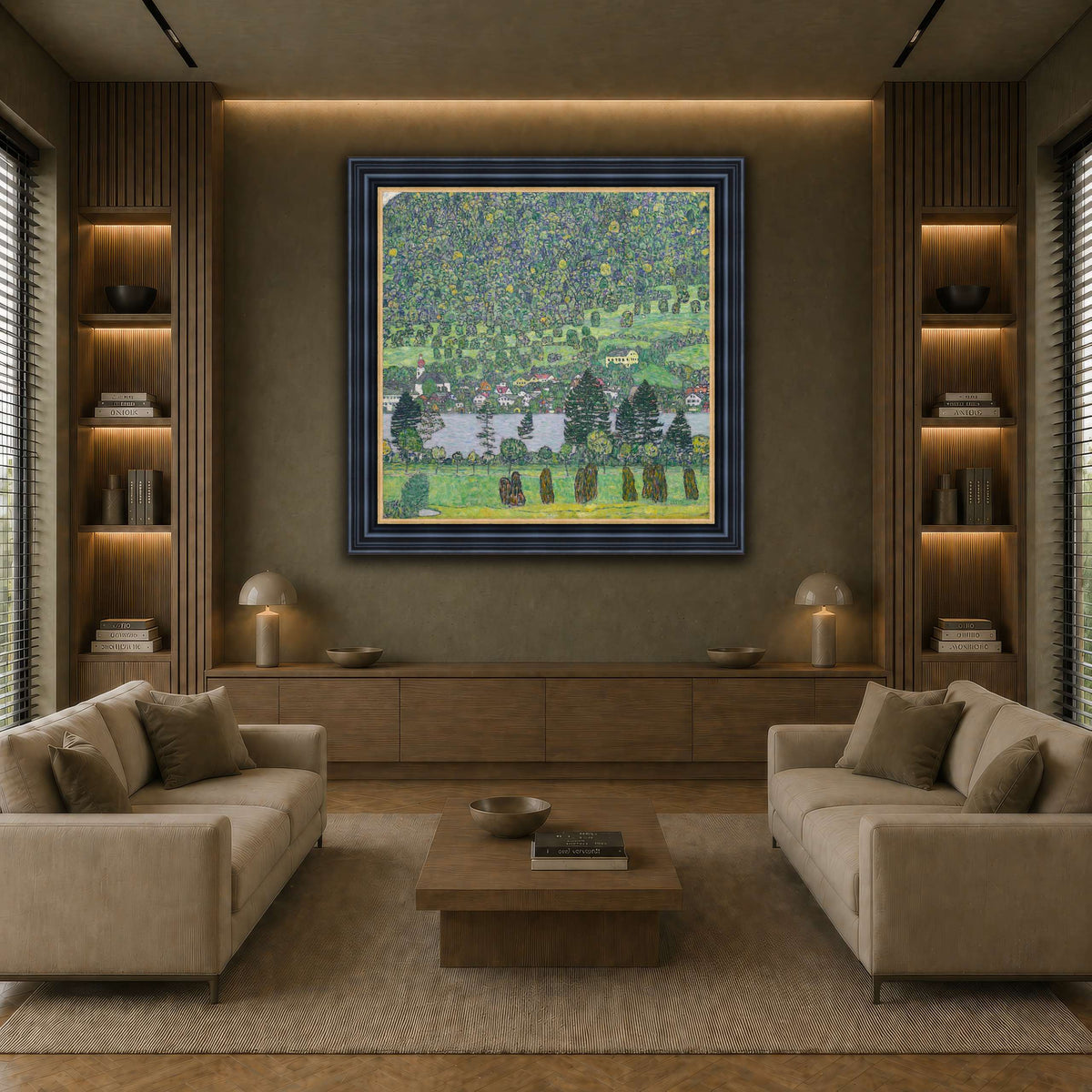 Gustav_Klimt_Waldabhang_bei_Unterach_am_Attersee earth-living room