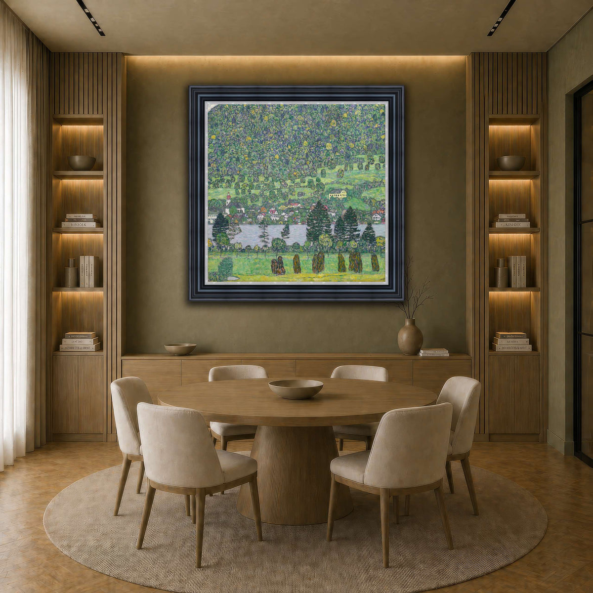 Gustav_Klimt_Waldabhang_bei_Unterach_am_Attersee earth-dining room