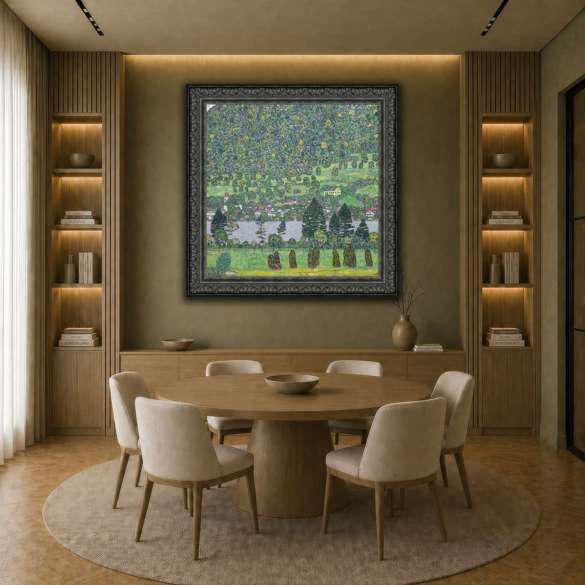 Gustav_Klimt_Waldabhang_bei_Unterach_am_Attersee earth-dining room