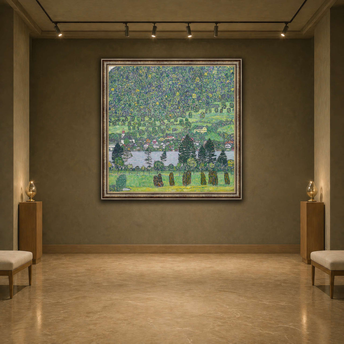 Gustav_Klimt_Waldabhang_bei_Unterach_am_Attersee earth-agallery