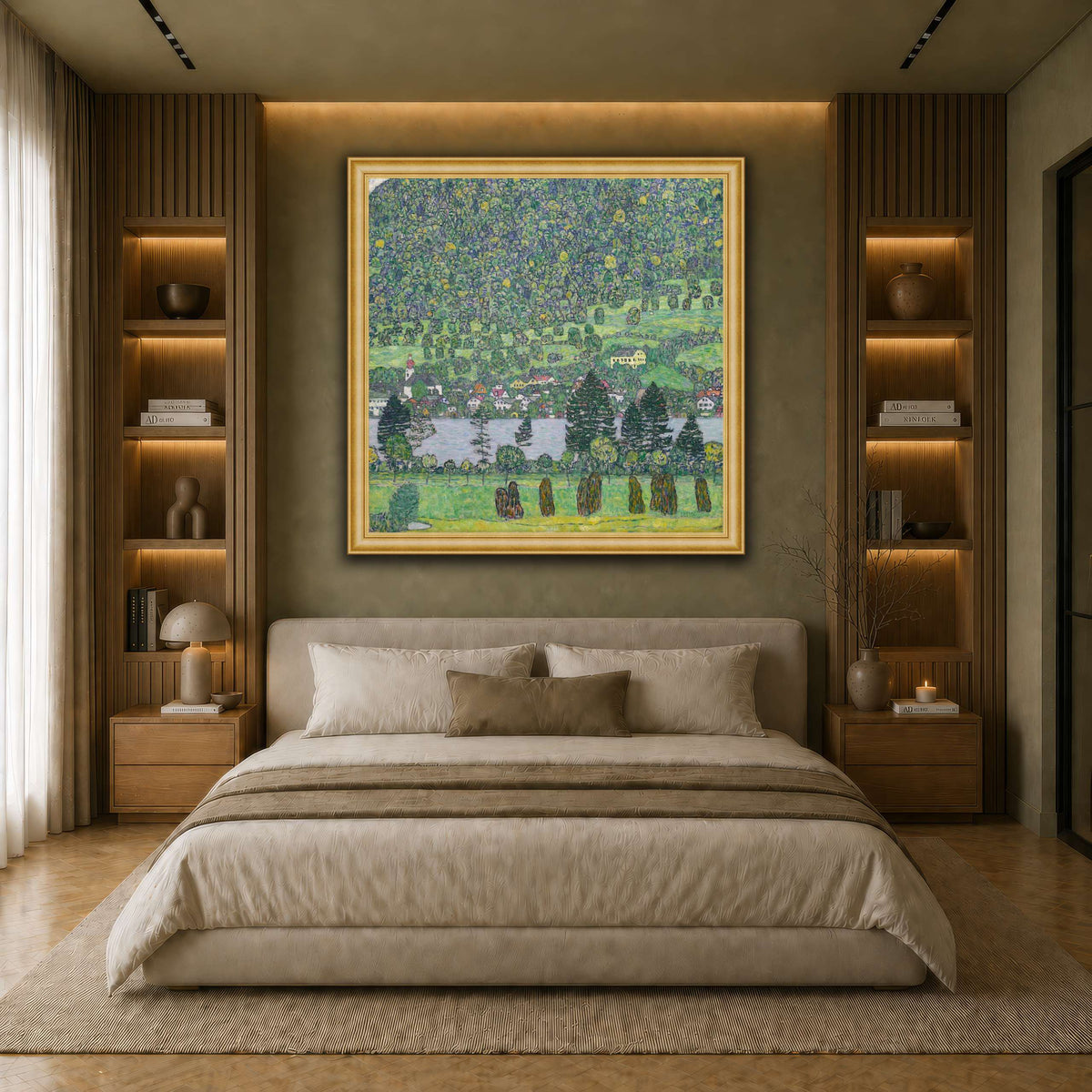 Gustav_Klimt_Waldabhang_bei_Unterach_am_Attersee earth-bedroom