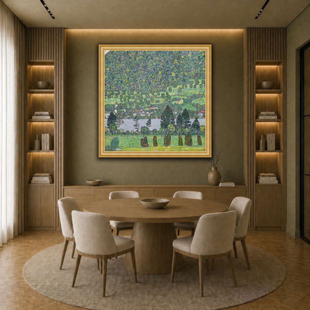 Gustav_Klimt_Waldabhang_bei_Unterach_am_Attersee earth-dining room