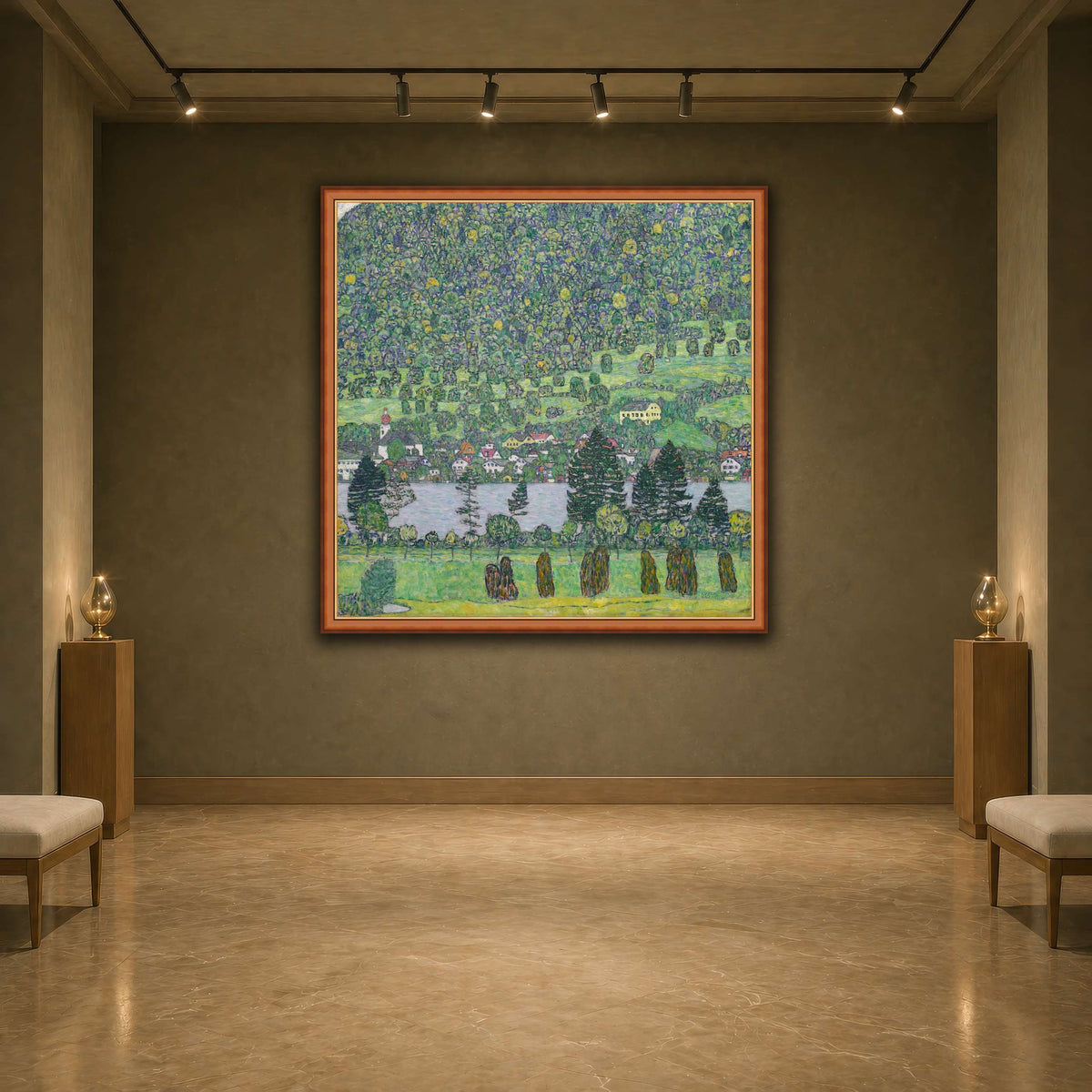 Gustav_Klimt_Waldabhang_bei_Unterach_am_Attersee earth-agallery