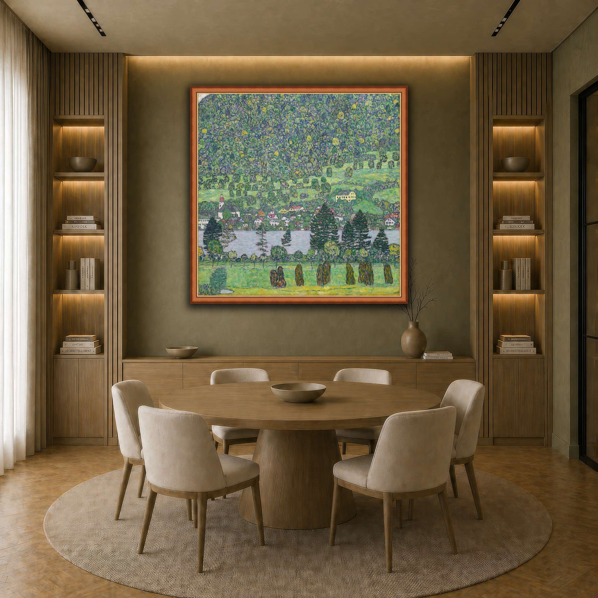 Gustav_Klimt_Waldabhang_bei_Unterach_am_Attersee earth-dining room