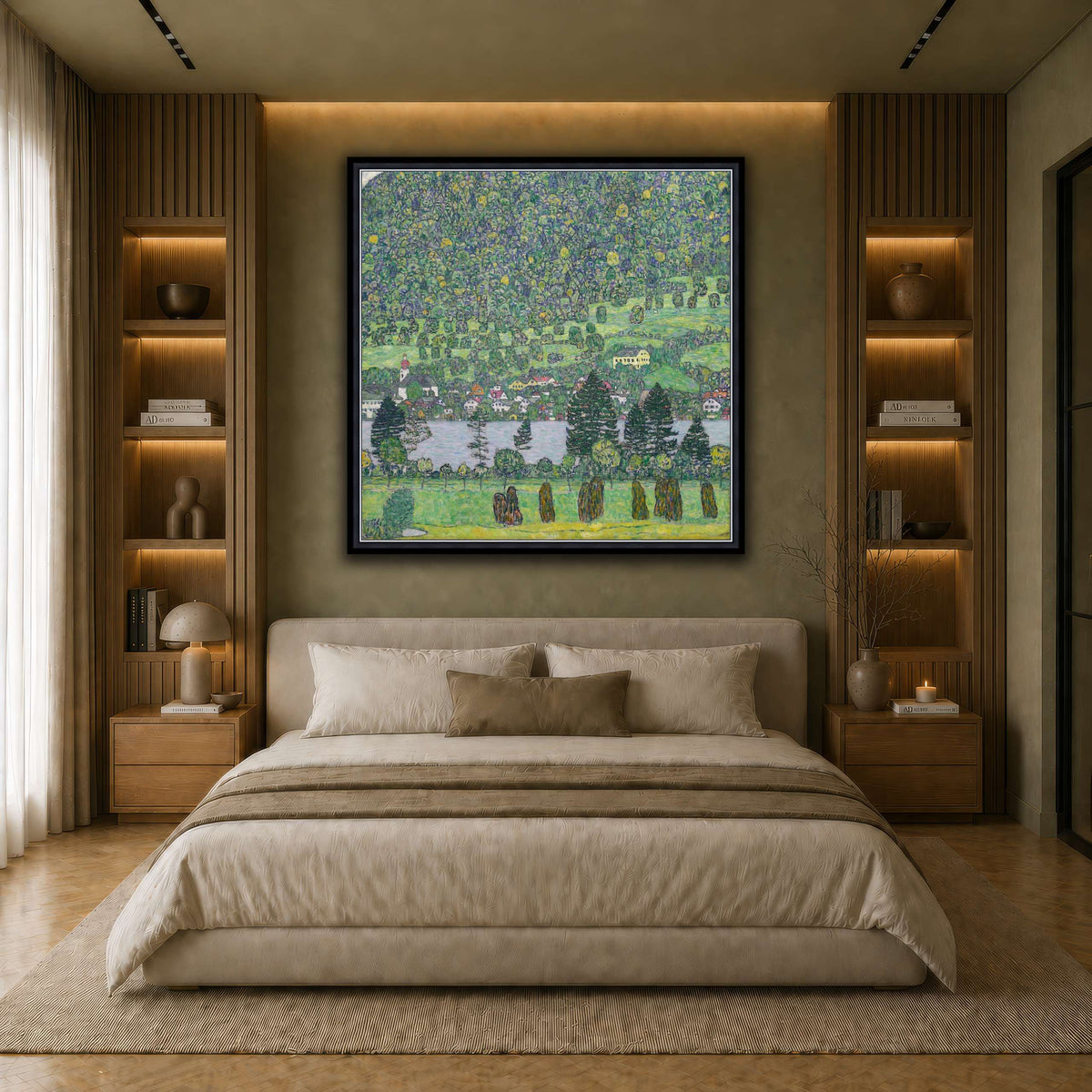 Gustav_Klimt_Waldabhang_bei_Unterach_am_Attersee earth-bedroom