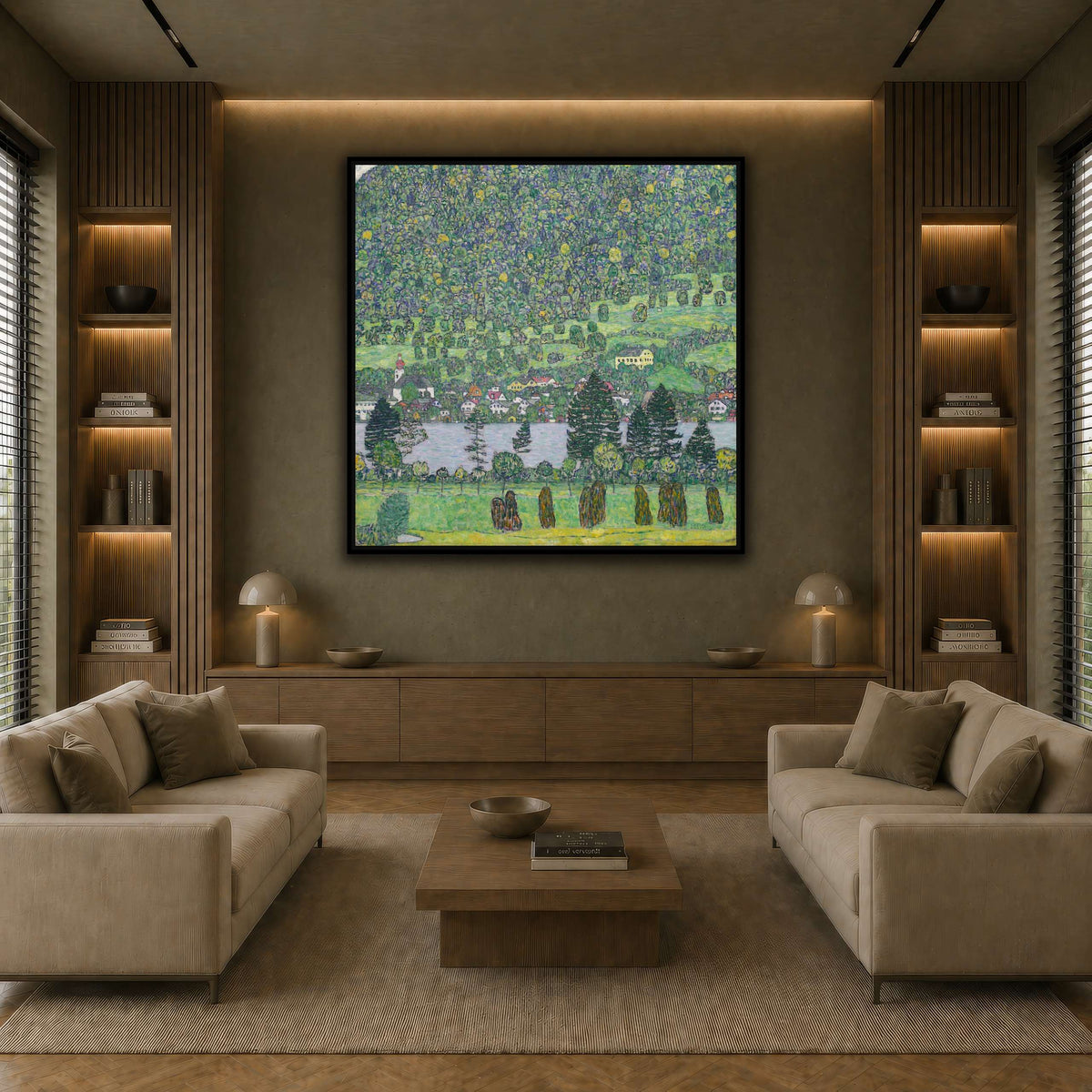 Gustav_Klimt_Waldabhang_bei_Unterach_am_Attersee earth-living room