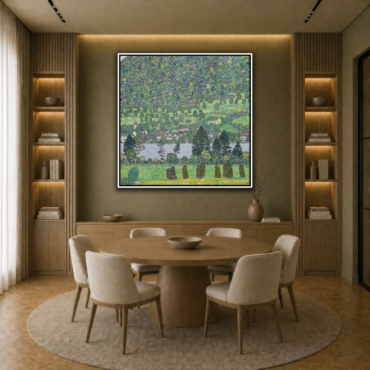 Gustav_Klimt_Waldabhang_bei_Unterach_am_Attersee earth-dining room