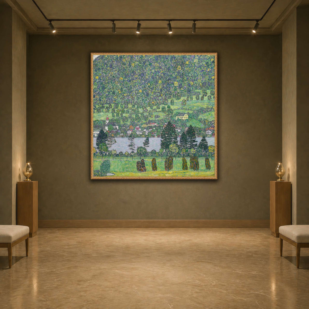 Gustav_Klimt_Waldabhang_bei_Unterach_am_Attersee earth-agallery