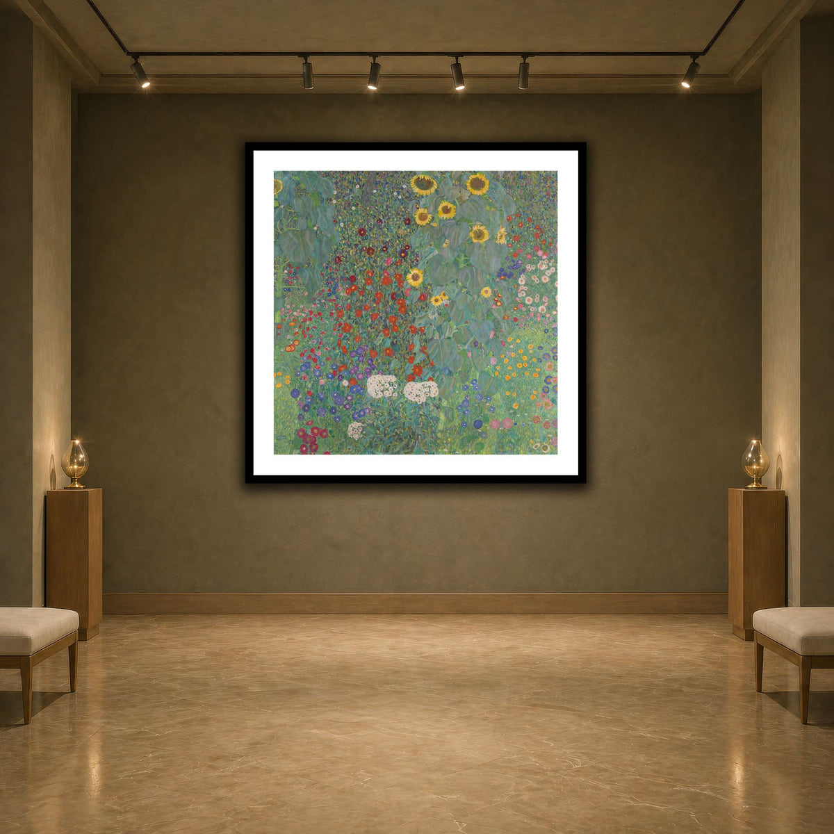 Gustav_Klimt,_1907,_Farm_Garden_with_Sunflower earth-agallery
