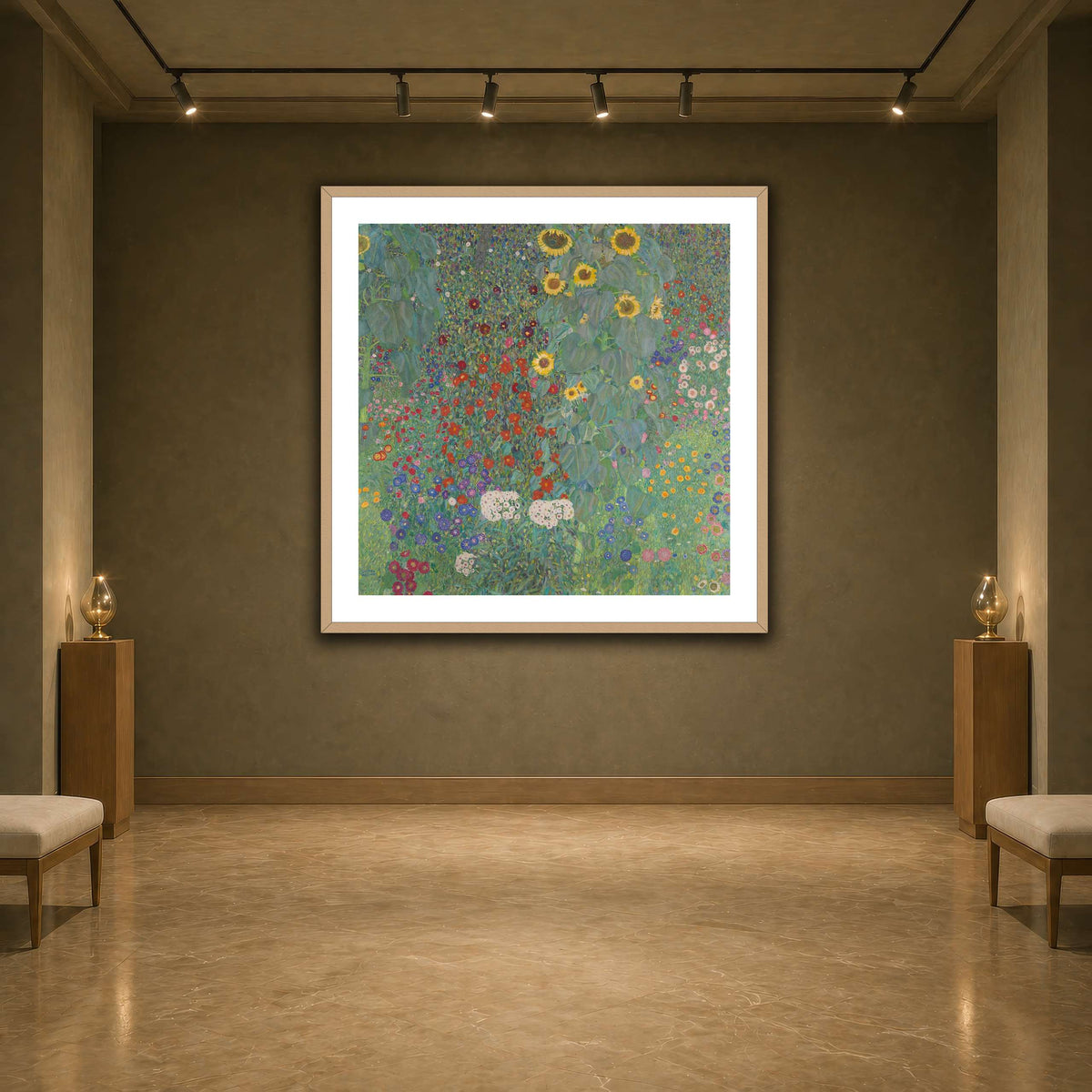 Gustav_Klimt,_1907,_Farm_Garden_with_Sunflower earth-agallery