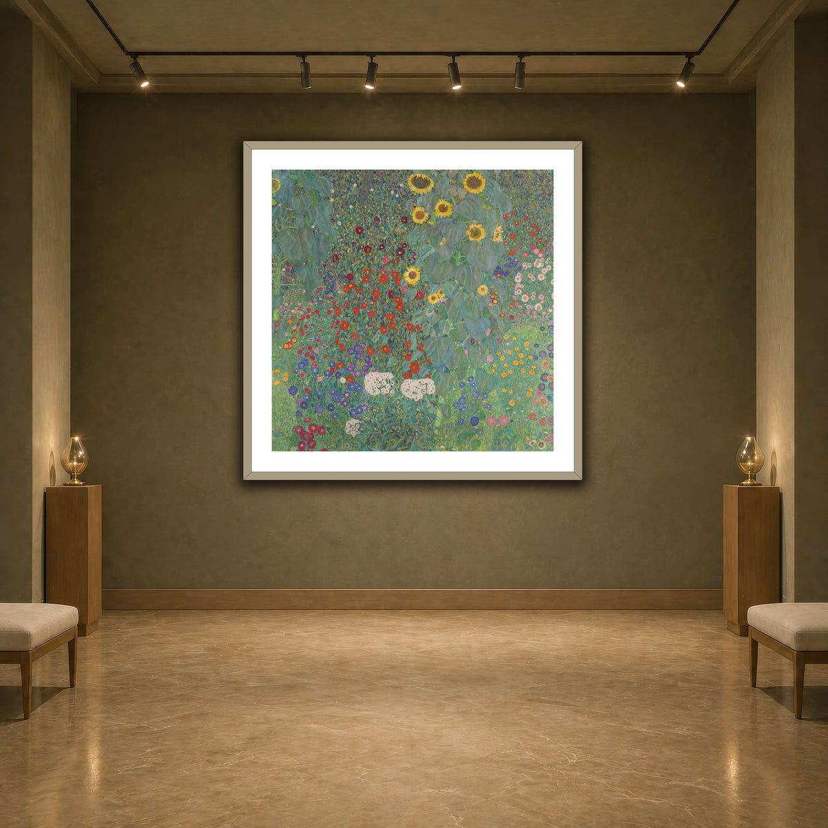 Gustav_Klimt,_1907,_Farm_Garden_with_Sunflower earth-agallery