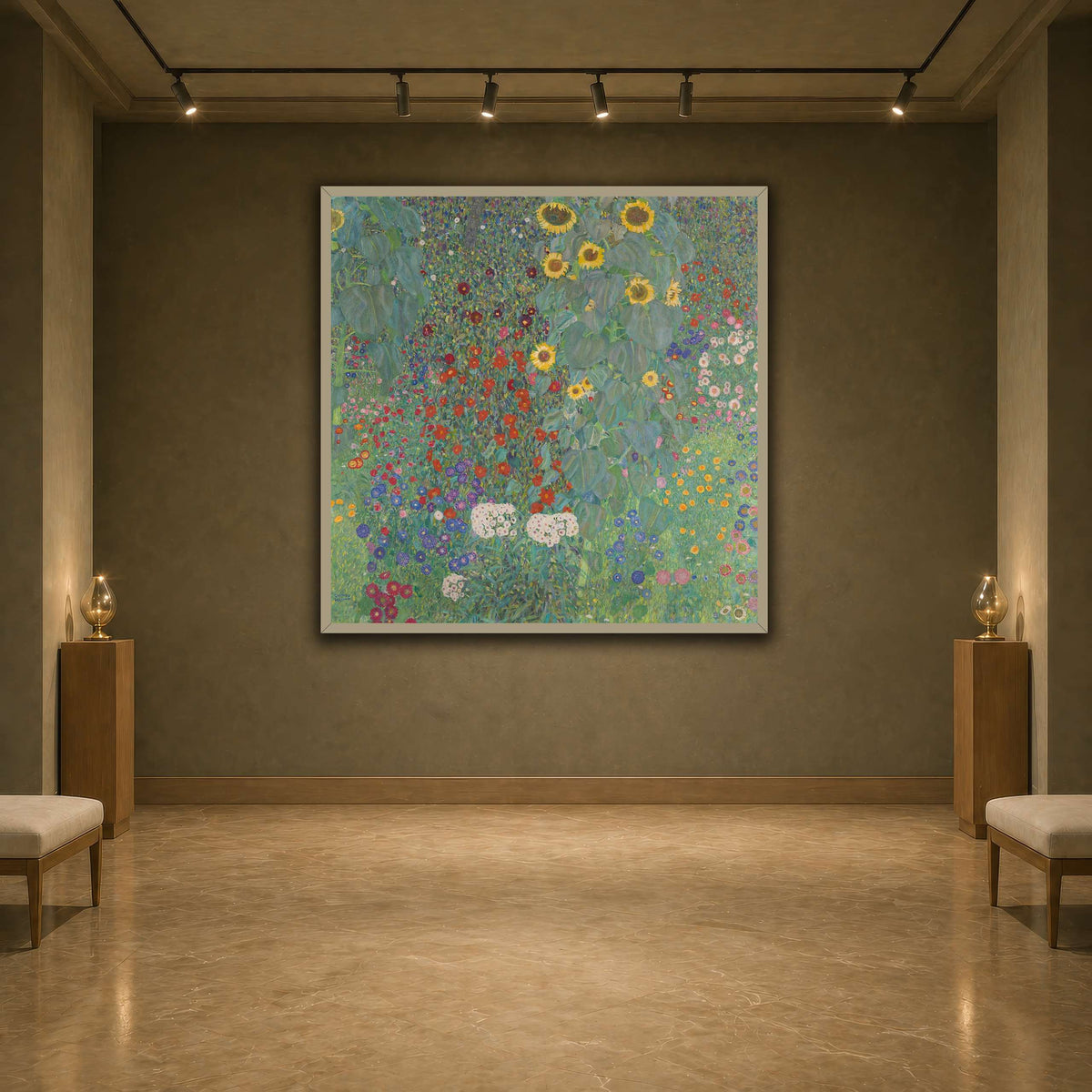 Gustav_Klimt,_1907,_Farm_Garden_with_Sunflower earth-agallery
