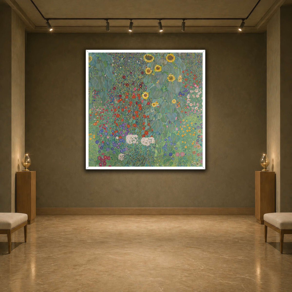 Gustav_Klimt,_1907,_Farm_Garden_with_Sunflower earth-agallery