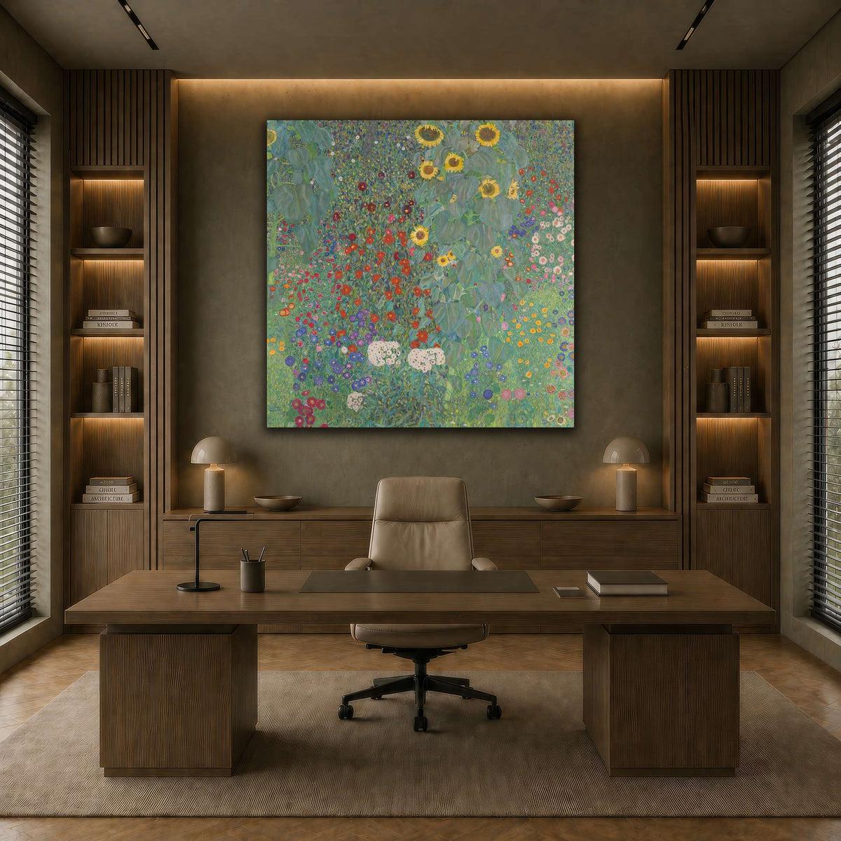 Gustav_Klimt,_1907,_Farm_Garden_with_Sunflower earth-office