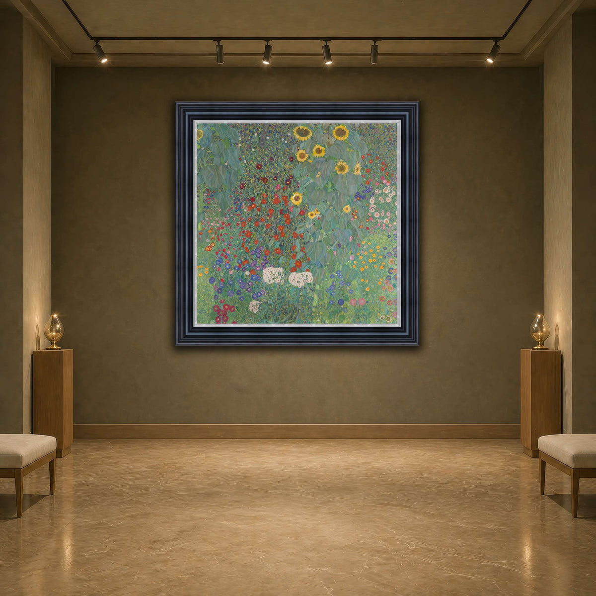 Gustav_Klimt,_1907,_Farm_Garden_with_Sunflower earth-agallery