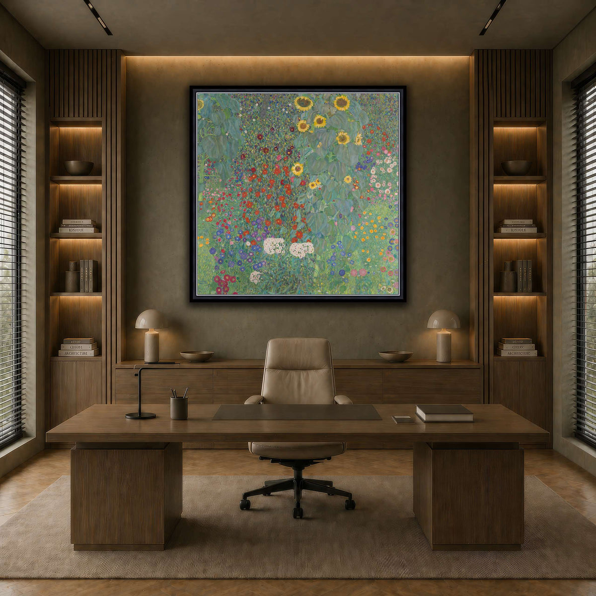 Gustav_Klimt,_1907,_Farm_Garden_with_Sunflower earth-office