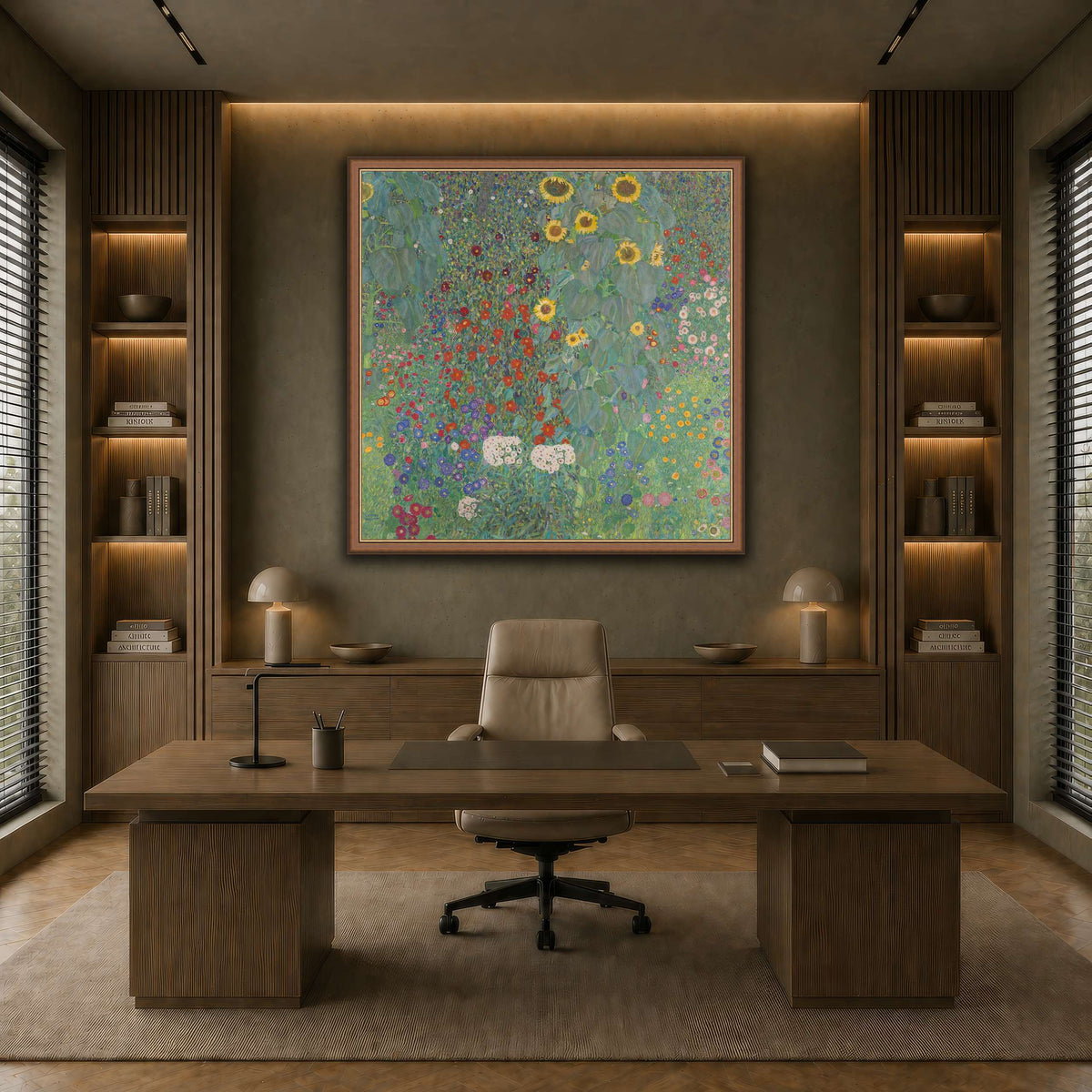 Gustav_Klimt,_1907,_Farm_Garden_with_Sunflower earth-office