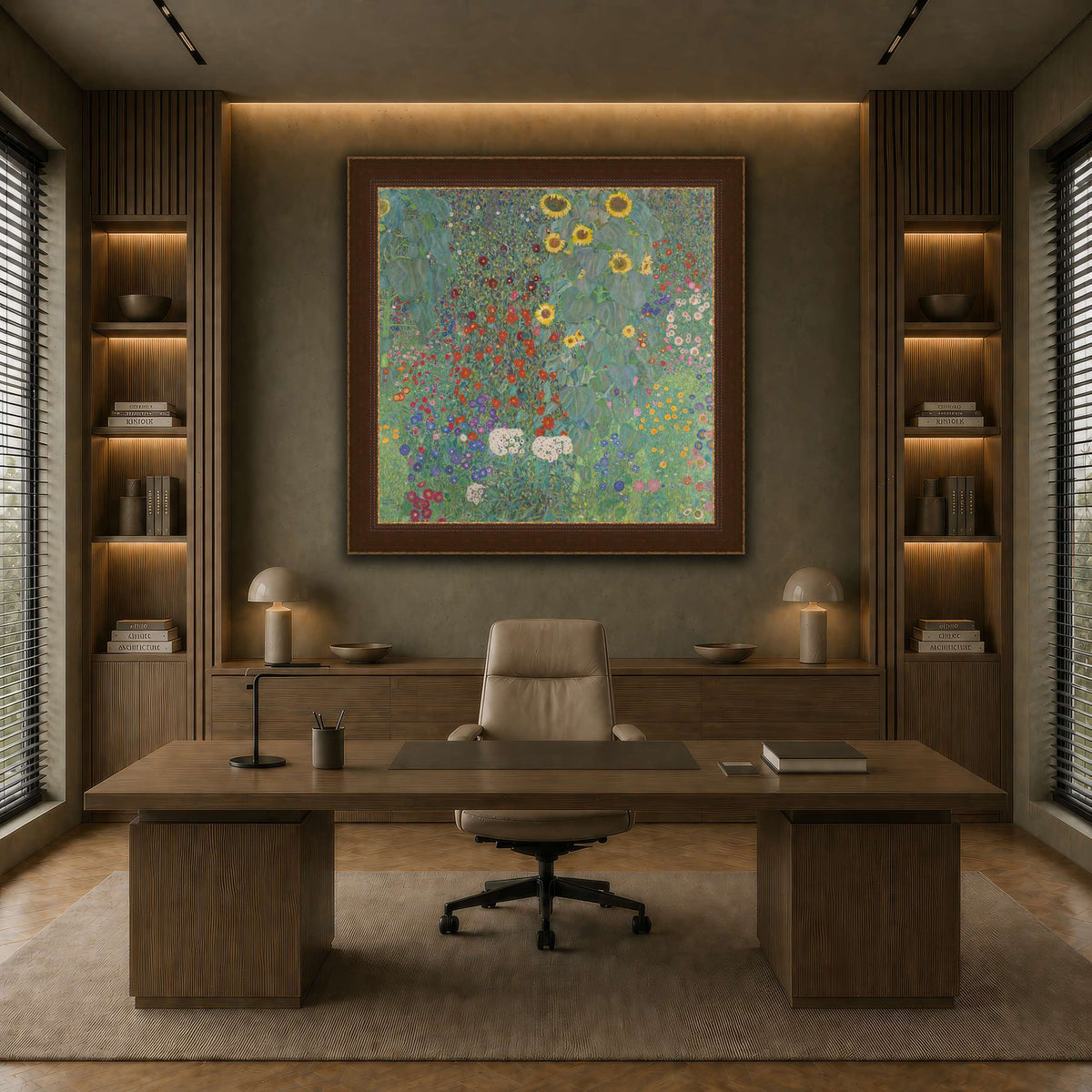 Gustav_Klimt,_1907,_Farm_Garden_with_Sunflower earth-office
