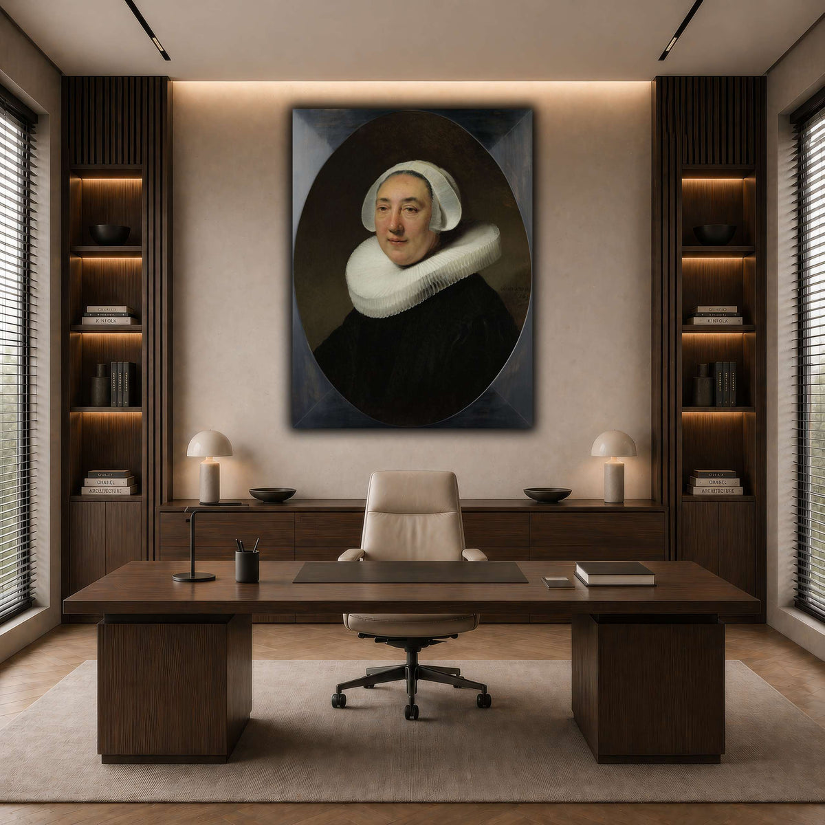 Haesje_v.Cleyburg_1634_Rembrandt-van-Rijn dark neutral-office