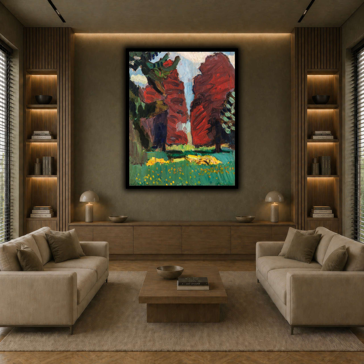 Hêtres_pourpres_Henri_Matisse earth-living room