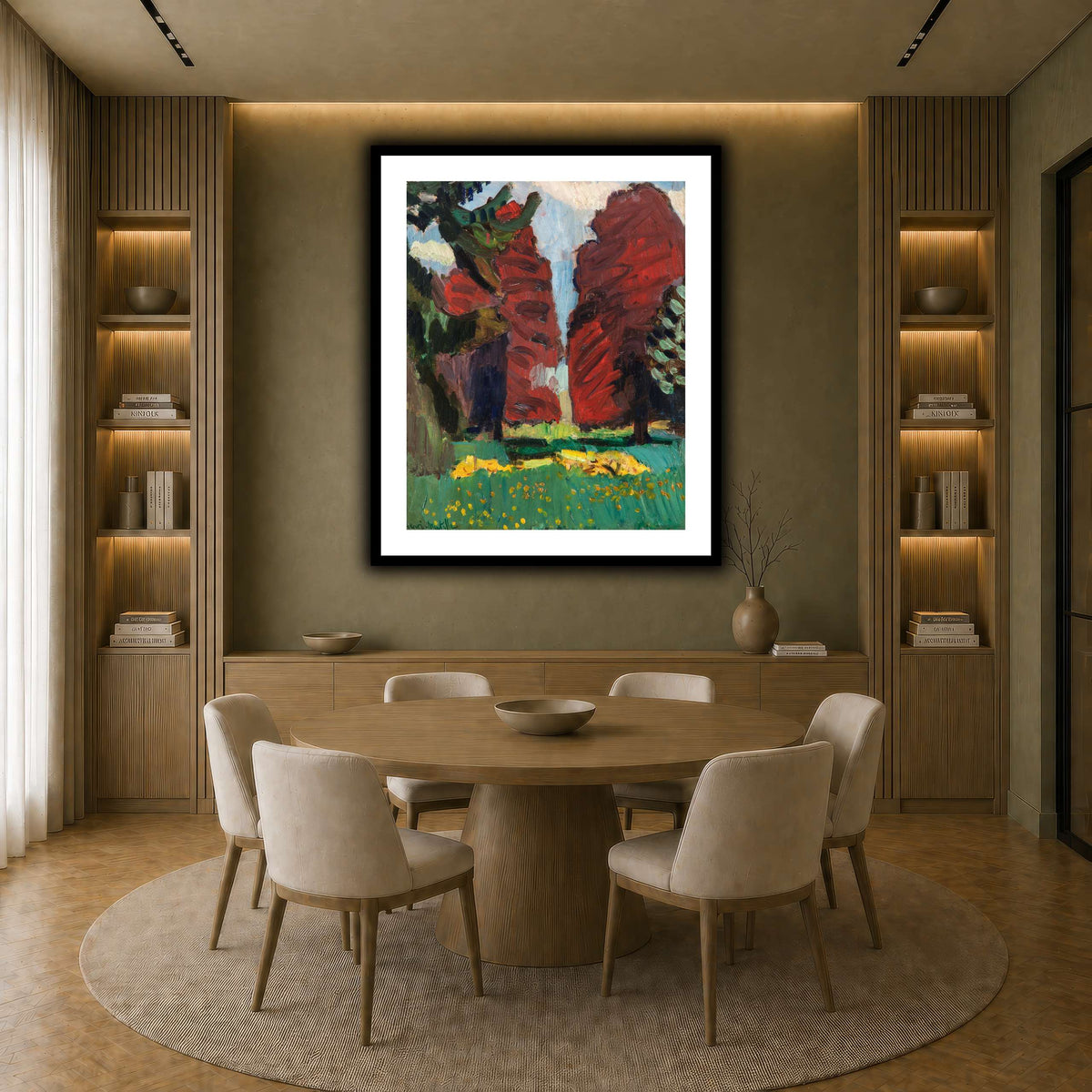 Hêtres_pourpres_Henri_Matisse earth-dining room