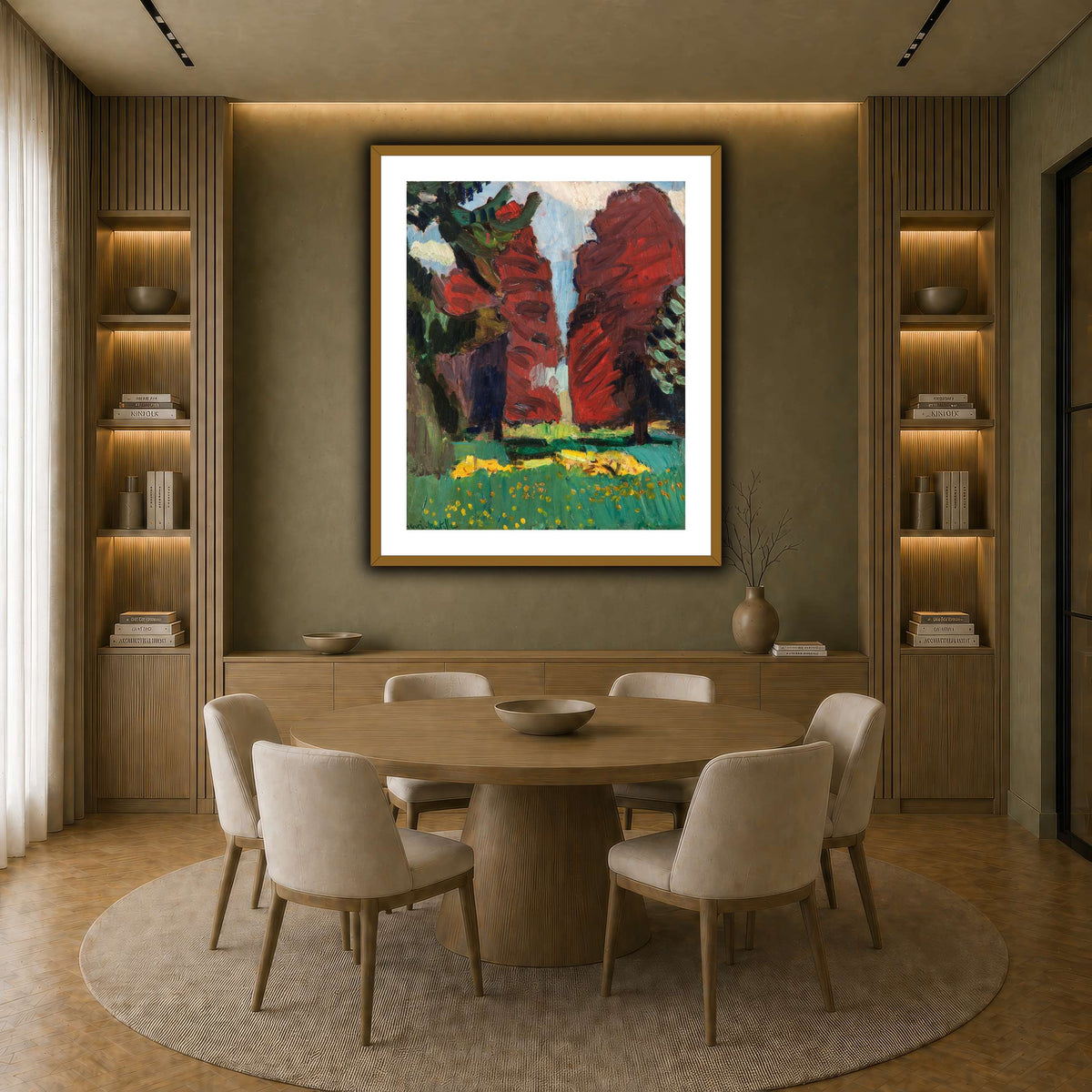 Hêtres_pourpres_Henri_Matisse earth-dining room
