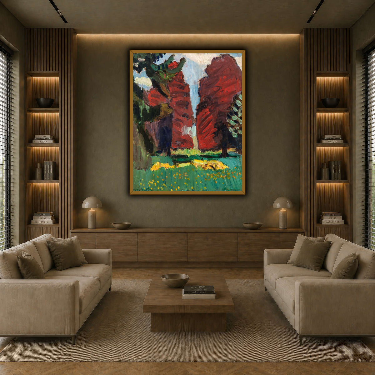 Hêtres_pourpres_Henri_Matisse earth-living room