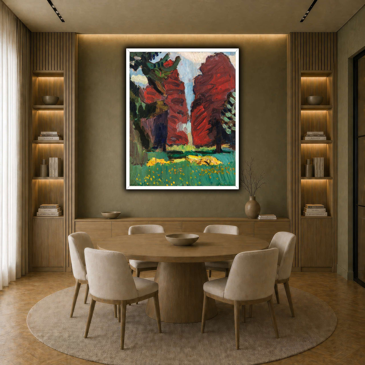 Hêtres_pourpres_Henri_Matisse earth-dining room