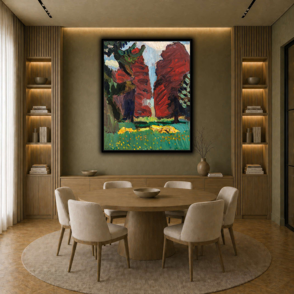 Hêtres_pourpres_Henri_Matisse earth-dining room