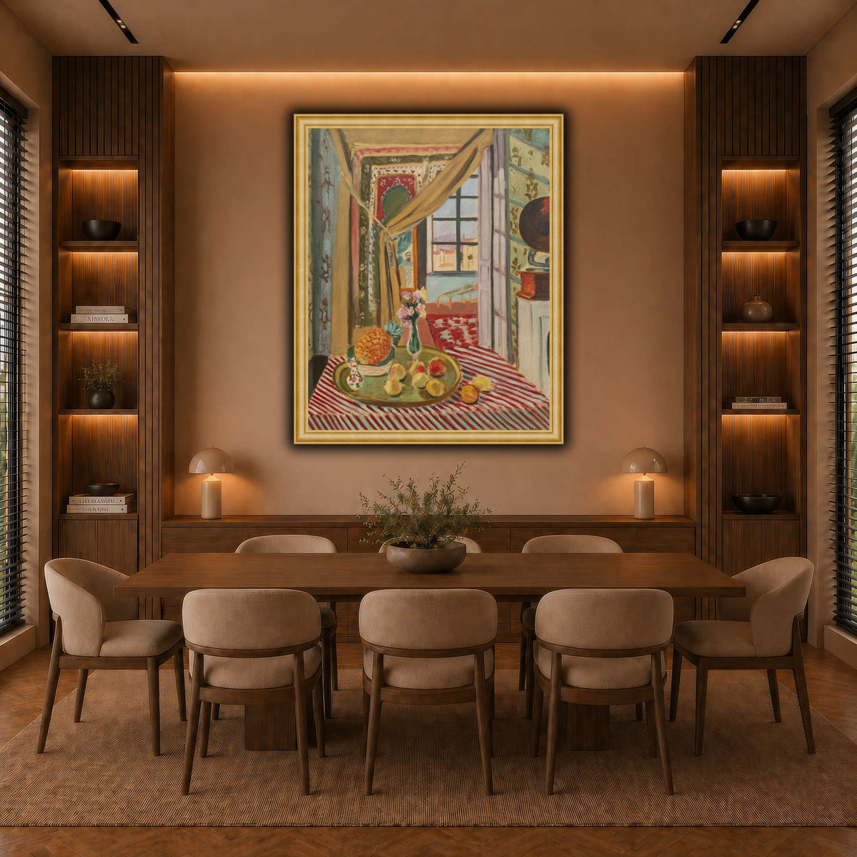 Intérieur_au_phonographe_Henri_Matisse warm-dining room