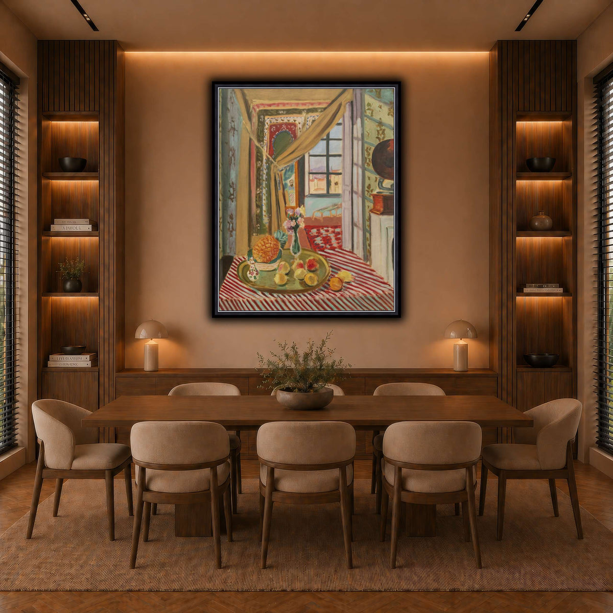 Intérieur_au_phonographe_Henri_Matisse warm-dining room