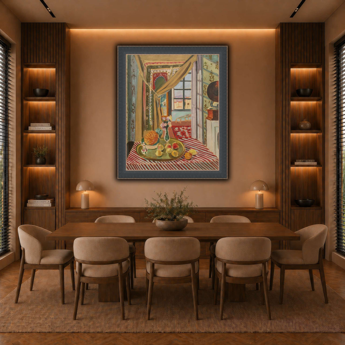 Intérieur_au_phonographe_Henri_Matisse warm-dining room
