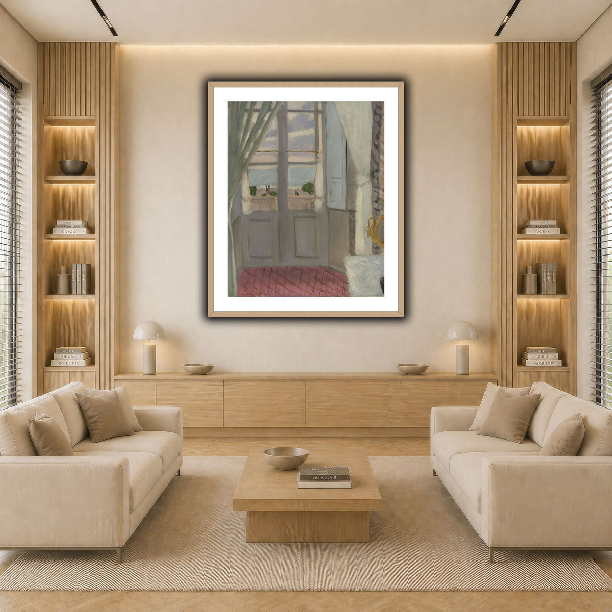 Interior_(La_Fenêtre_Fermée)_Henri_Matisse light neutral-living room