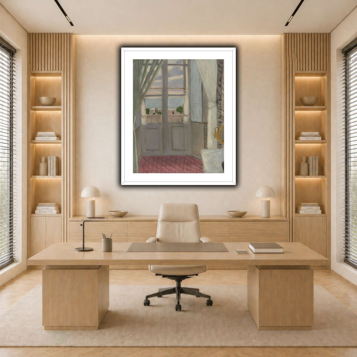Interior_(La_Fenêtre_Fermée)_Henri_Matisse light neutral-office