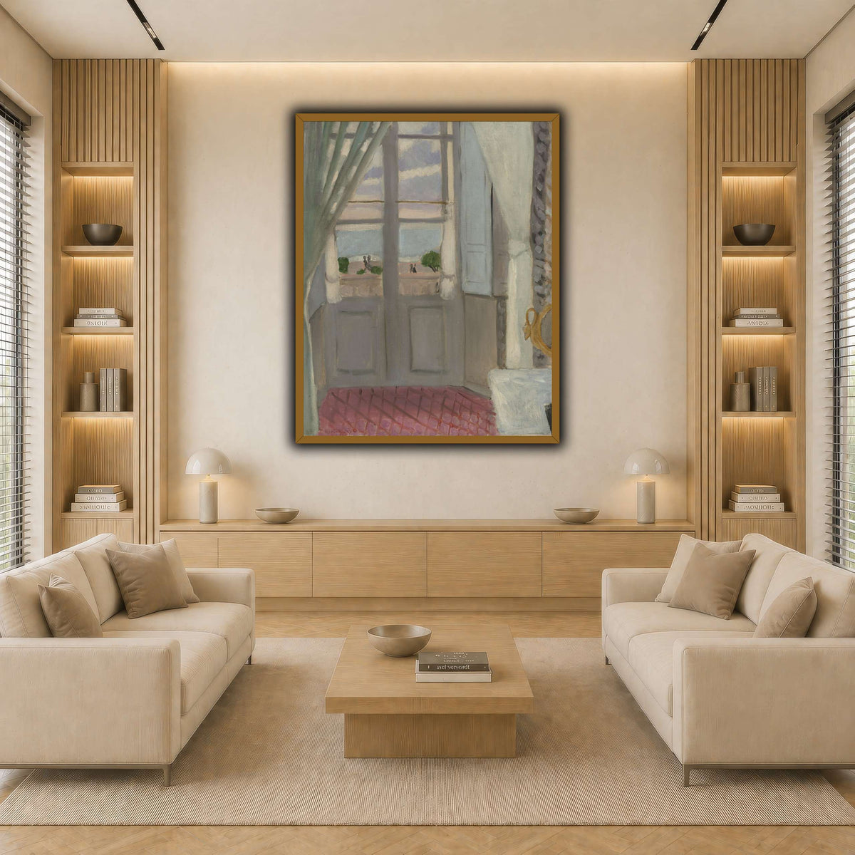 Interior_(La_Fenêtre_Fermée)_Henri_Matisse light neutral-living room