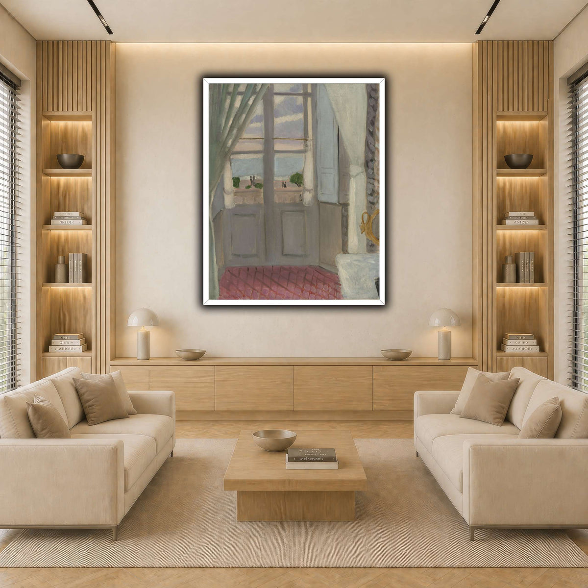 Interior_(La_Fenêtre_Fermée)_Henri_Matisse light neutral-living room