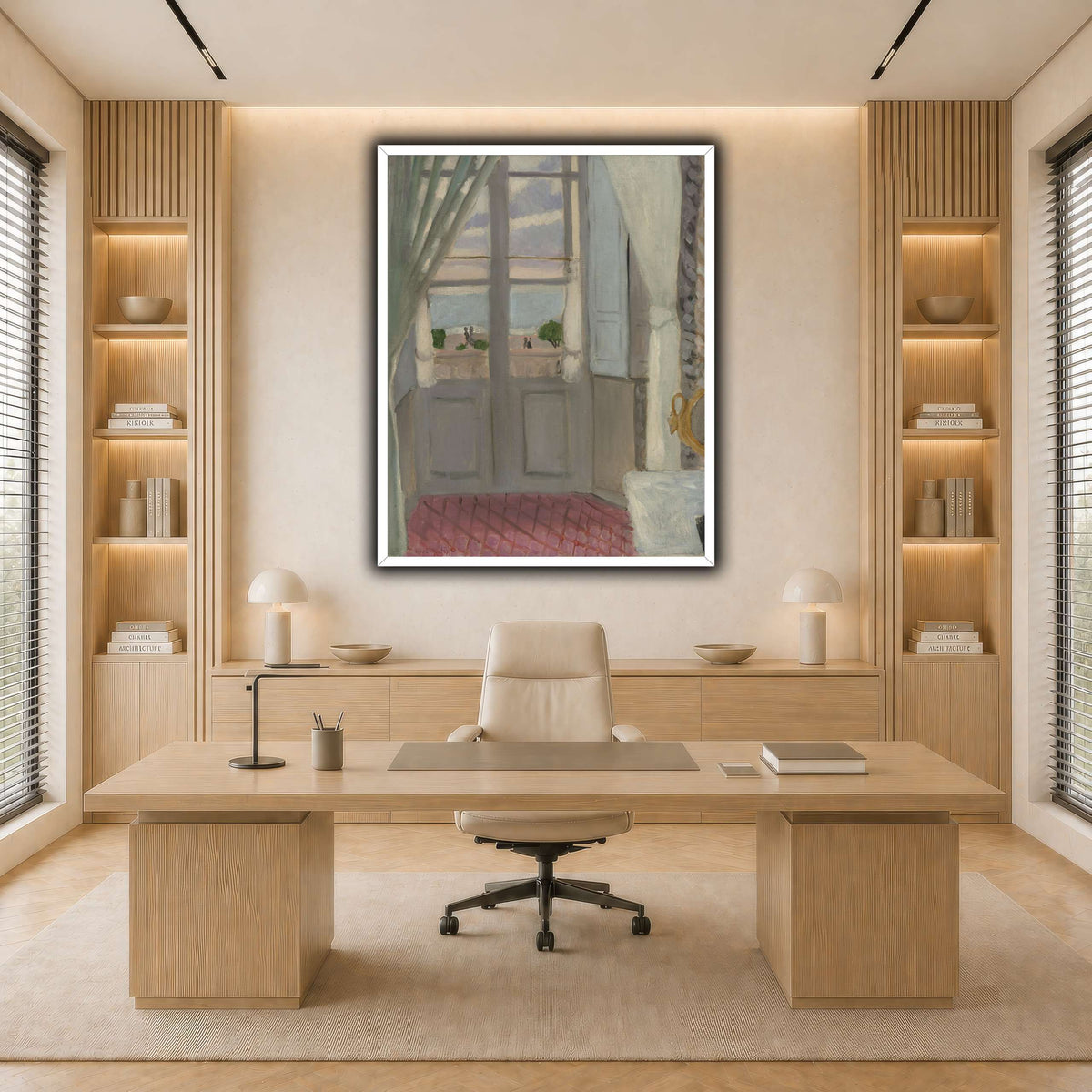Interior_(La_Fenêtre_Fermée)_Henri_Matisse light neutral-office