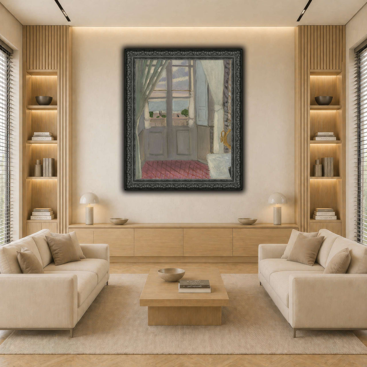 Interior_(La_Fenêtre_Fermée)_Henri_Matisse light neutral-living room