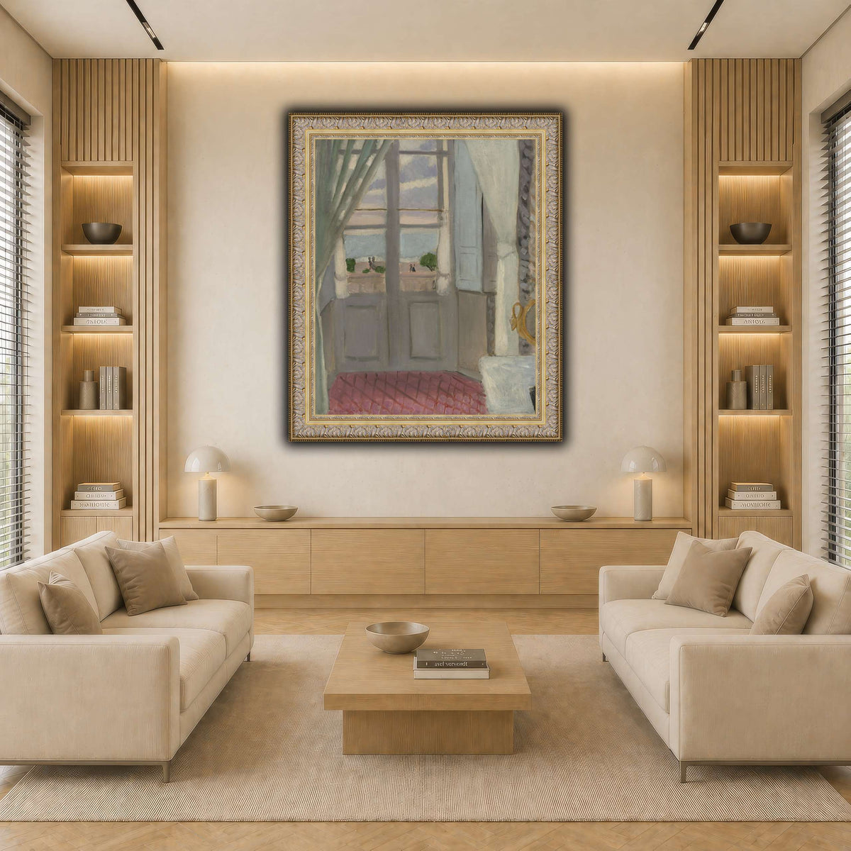 Interior_(La_Fenêtre_Fermée)_Henri_Matisse light neutral-living room
