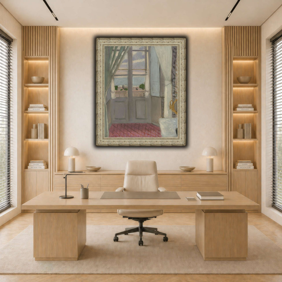 Interior_(La_Fenêtre_Fermée)_Henri_Matisse light neutral-office
