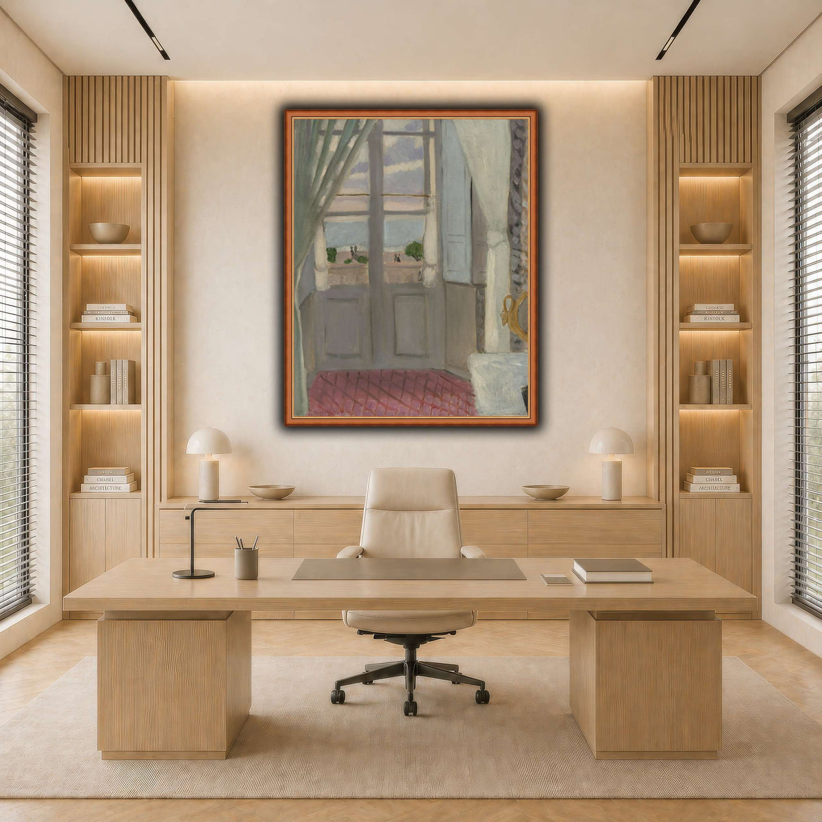 Interior_(La_Fenêtre_Fermée)_Henri_Matisse light neutral-office