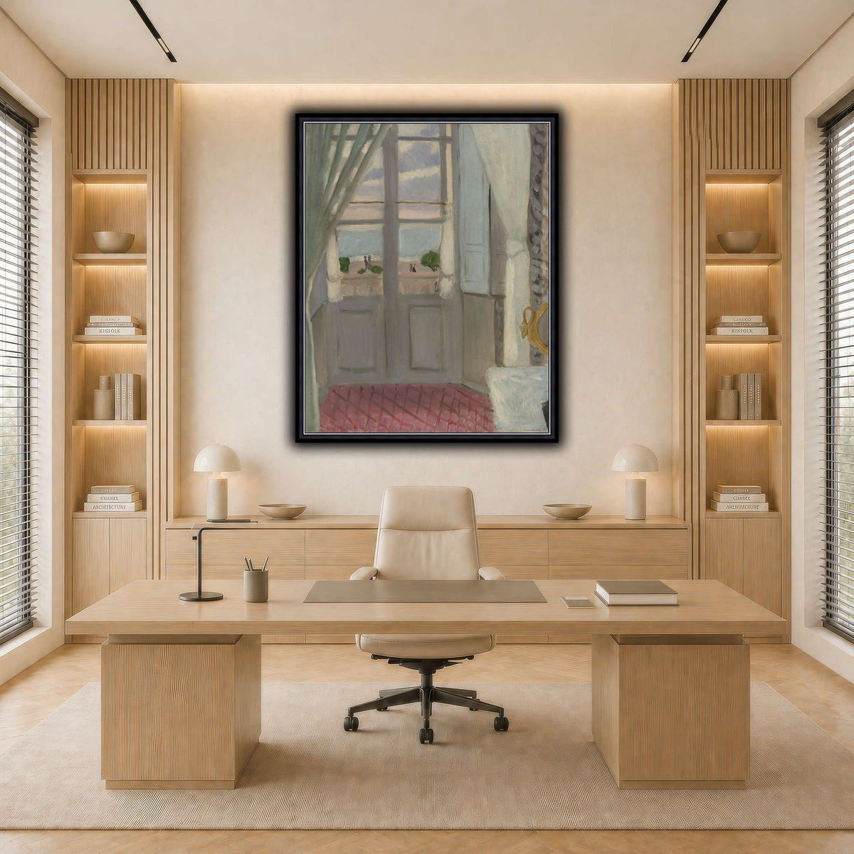 Interior_(La_Fenêtre_Fermée)_Henri_Matisse light neutral-office