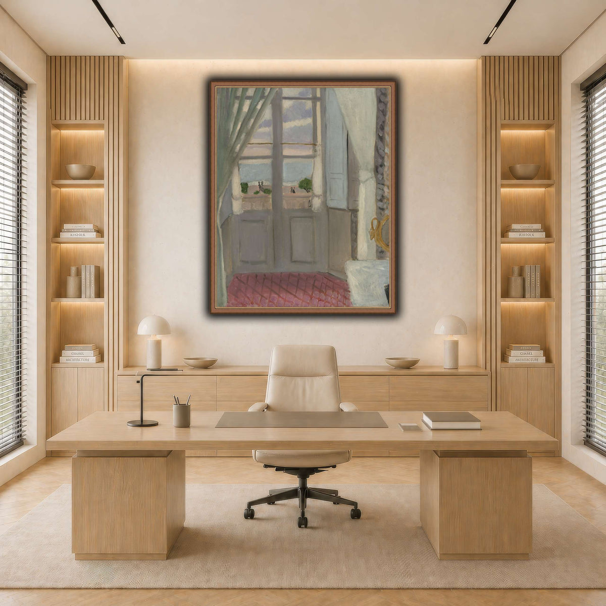 Interior_(La_Fenêtre_Fermée)_Henri_Matisse light neutral-office