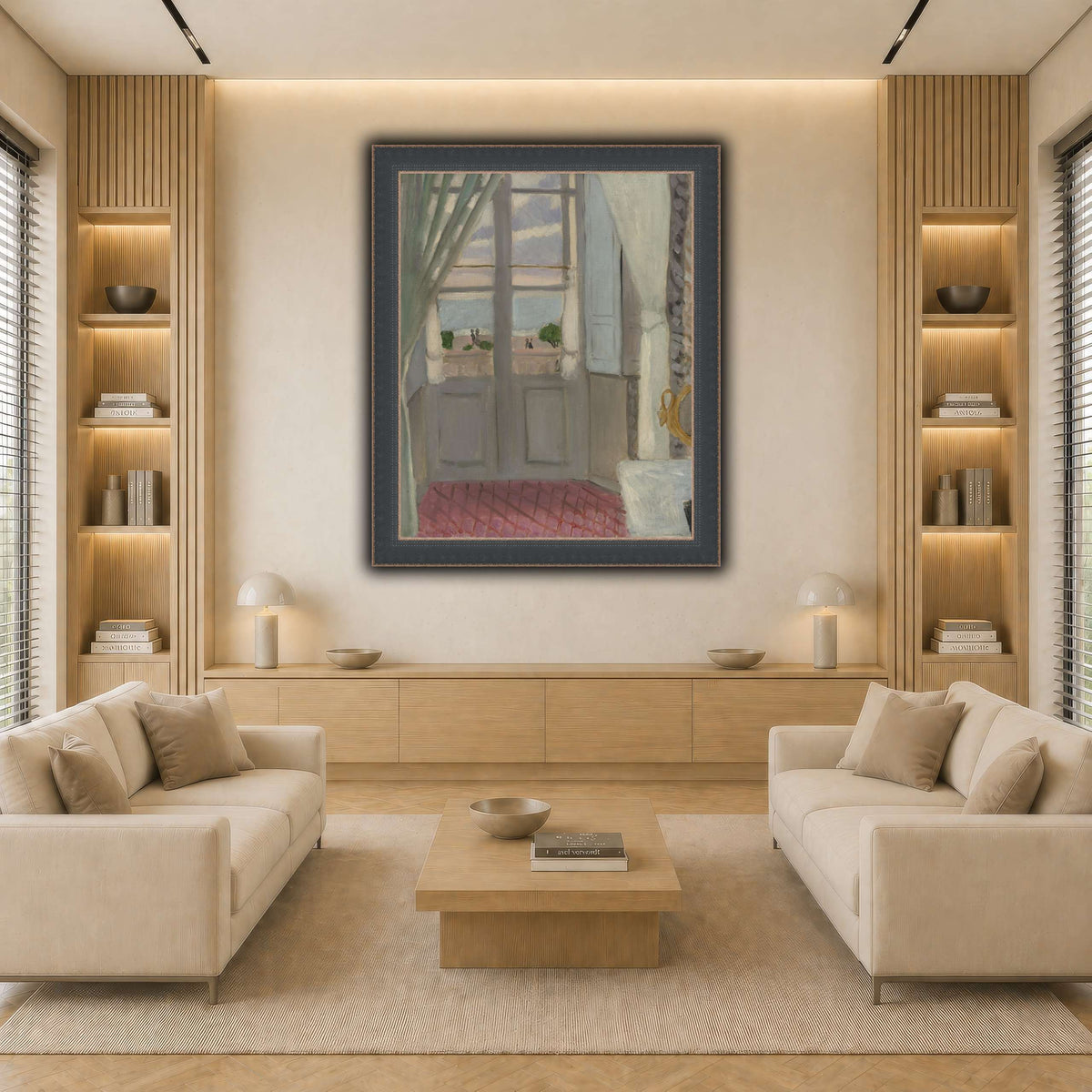 Interior_(La_Fenêtre_Fermée)_Henri_Matisse light neutral-living room