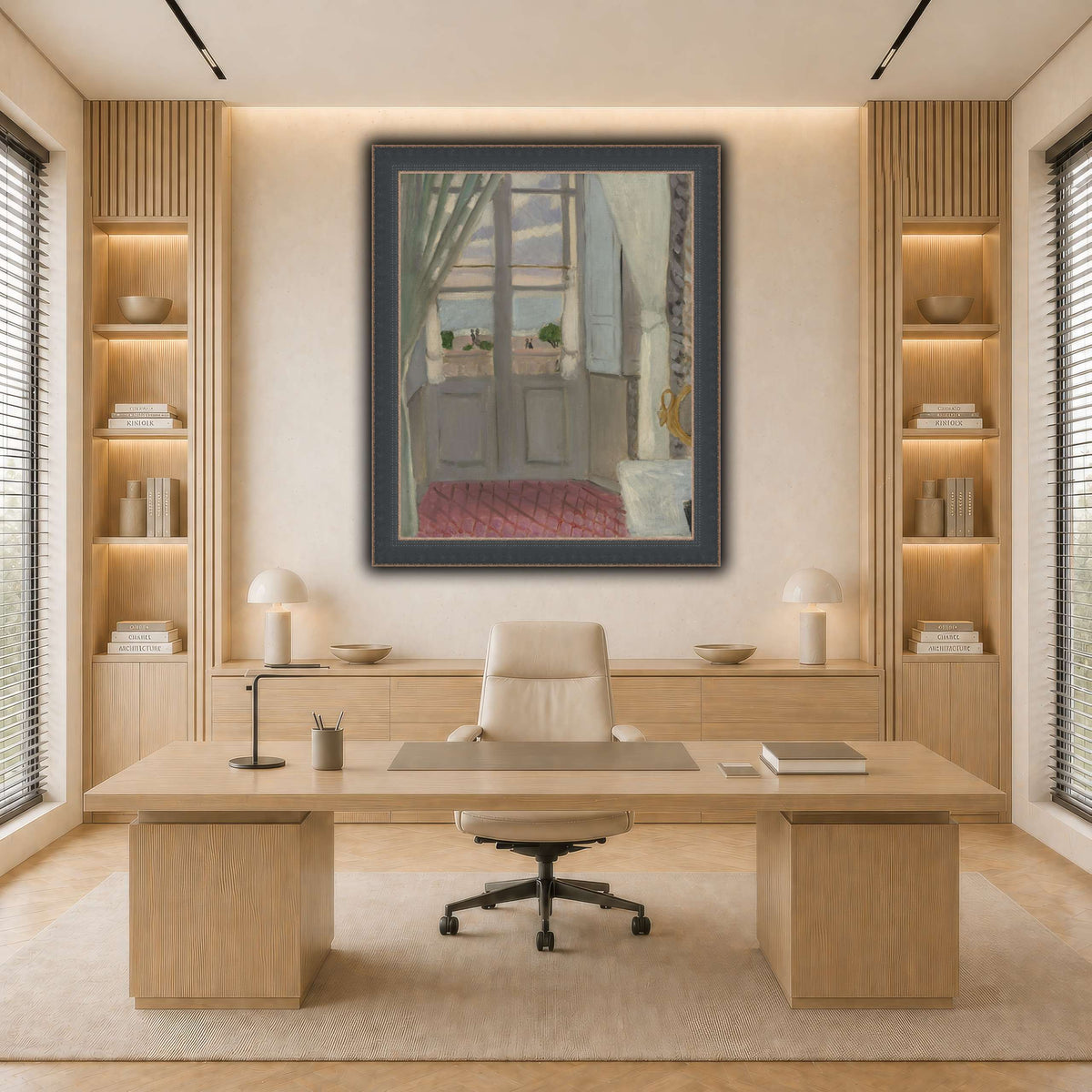 Interior_(La_Fenêtre_Fermée)_Henri_Matisse light neutral-office