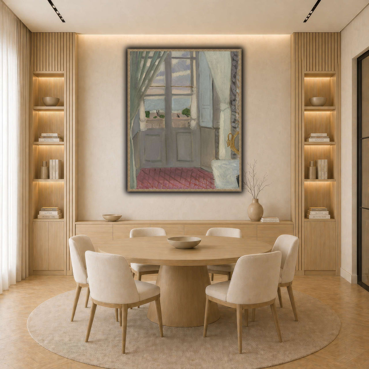 Interior_(La_Fenêtre_Fermée)_Henri_Matisse light neutral-dining room