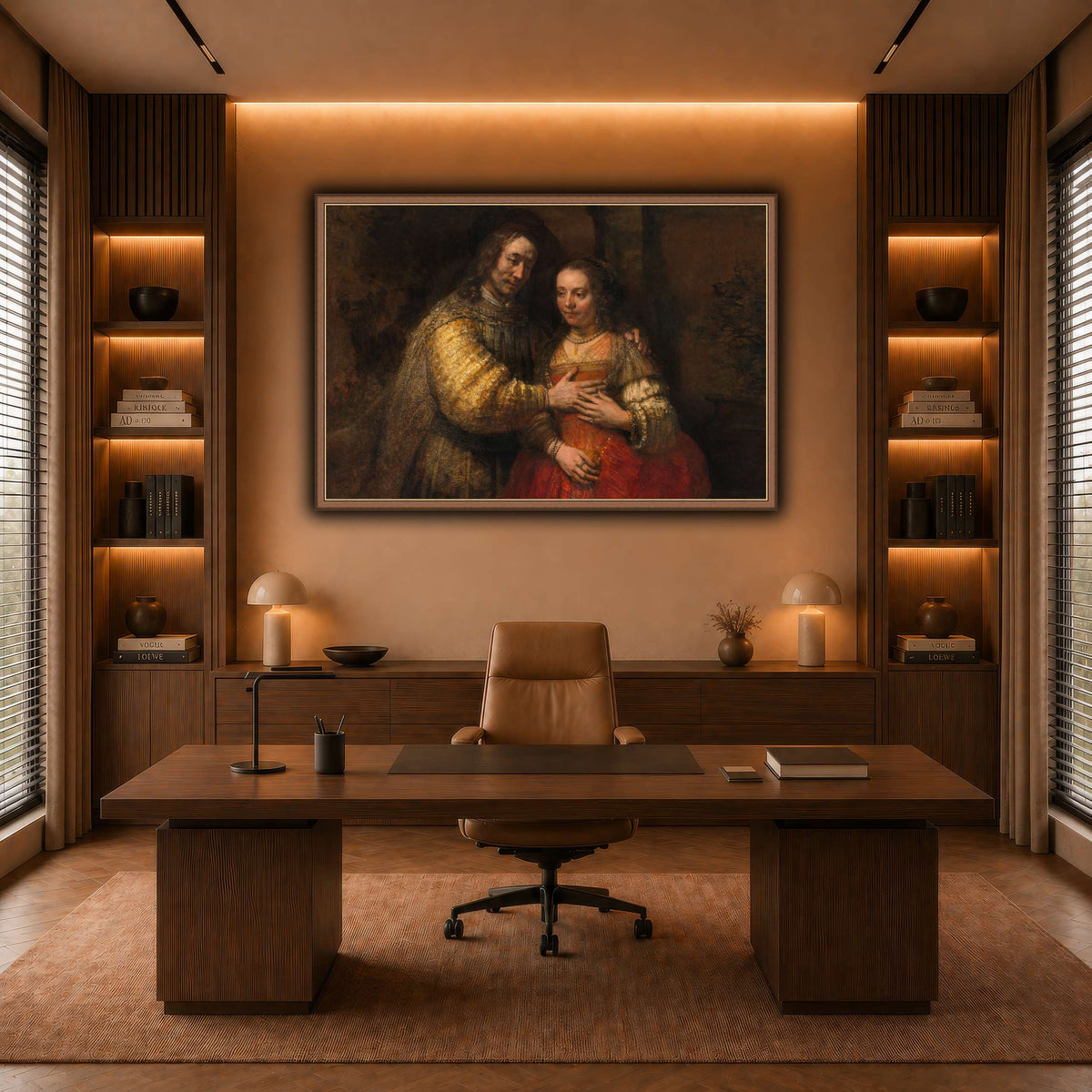 Isaac-and-Rebecca-Known-as-The-Jewish-Bride_Rembrandt-van-Rijn warm-office
